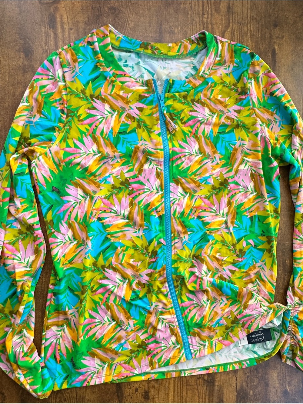 Kim Gravel x Swimsuits For All Zip Front Long Sleeve Rash Guard Top 16